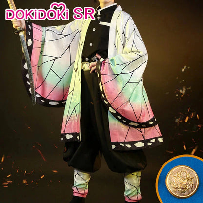 Shinobu Cosplay Costume Anime DokiDoki-SR Women Uniform Shinobu Cosplay Haori Women Halloween Costume