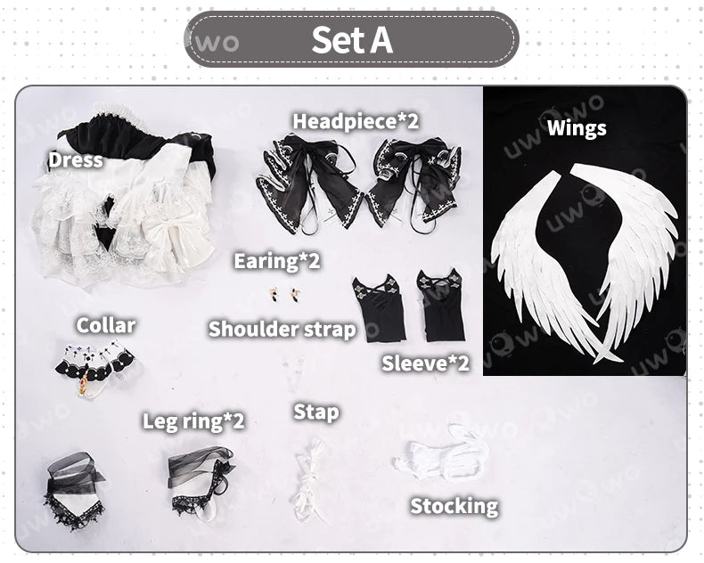 UWOWO Formidable Cosplay Game Azurr Lanee Formidable Default Cosplay Costume Halloween Costume