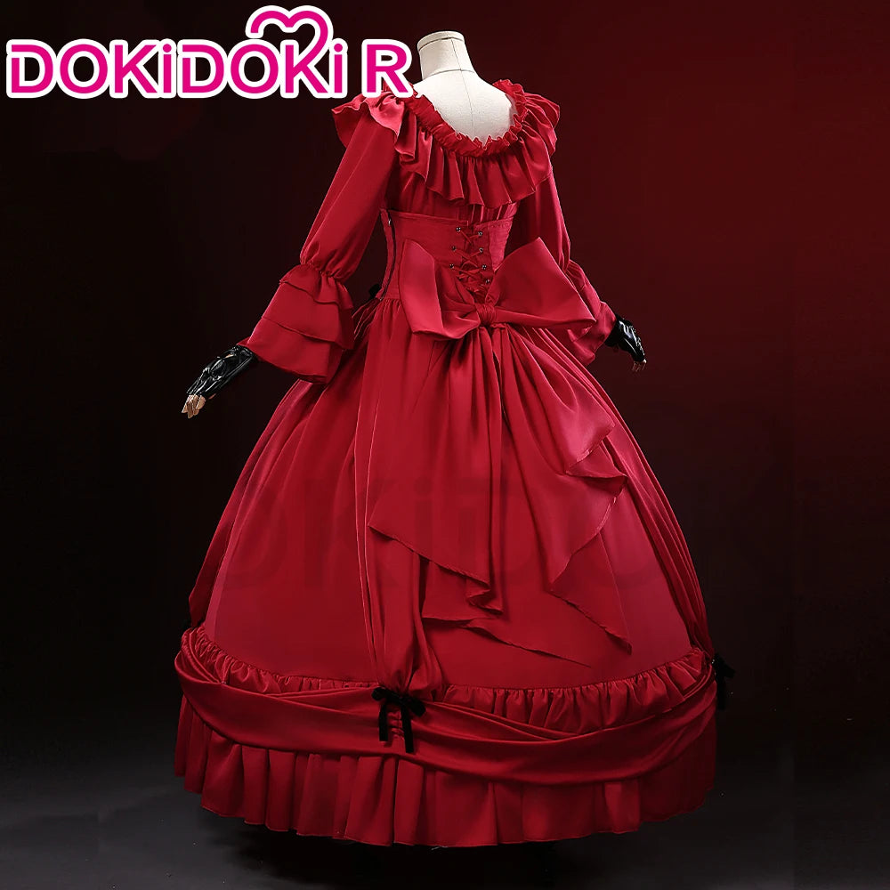 Scarlet El Vandimion Cosplay Costume Anime May I Ask for One Final Thing? Cosplay DokiDoki-R Women Red Lolita Dress Christmas