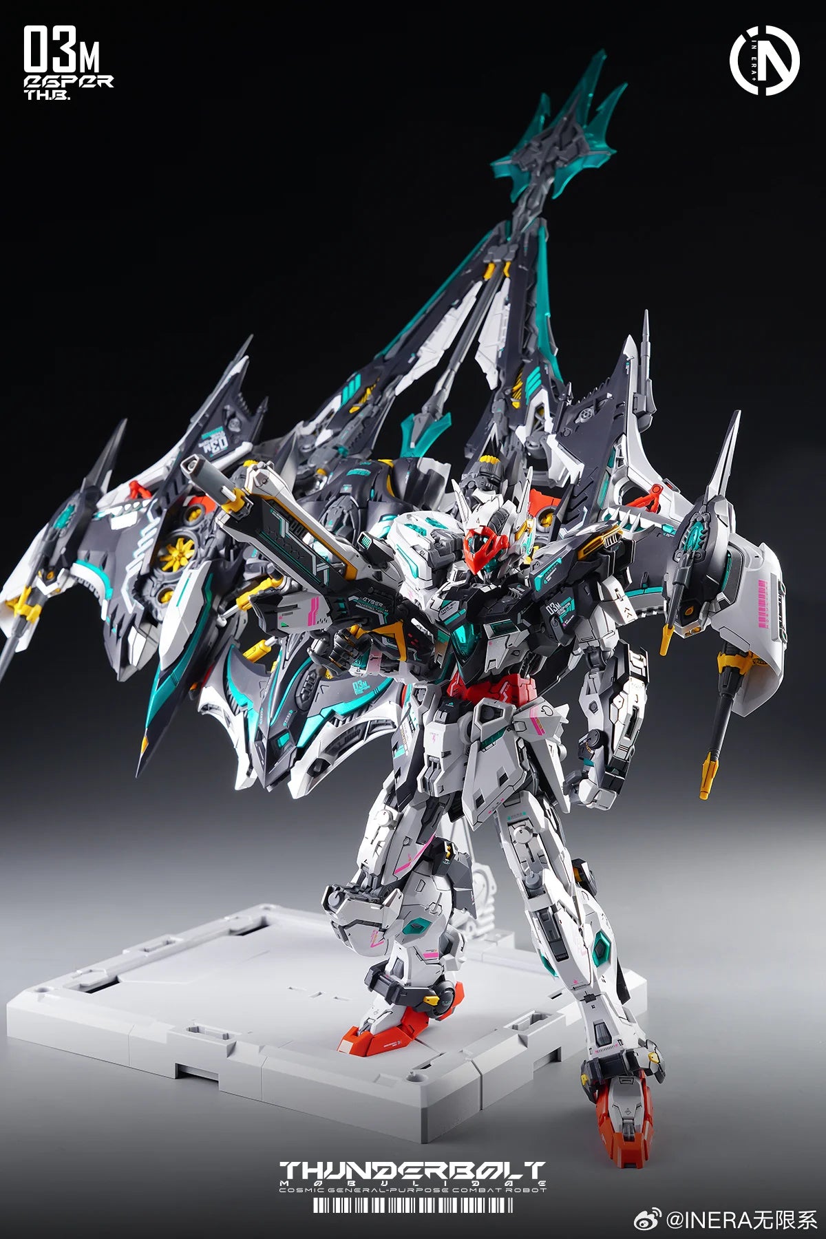 MG 1/100 Original IN ERA + MG THUNDERBOLT Mobulidae Ver Special Color RMD Assembly Model Kit Action Figures Plasitc Model Toy