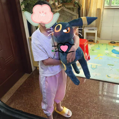 60cm Umbreon Pokemon Plush Toys Anime Doll Cute Ornament Pokémon Cartoon Stuffed Plushie Pillow Noctali Gift for Kids Christmas