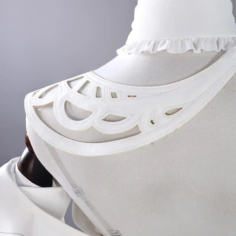 Wuthering Waves Phrolova Cosplay Costume Wig White Dress Fractsidus Carnival Halloween Party for Women Girls Accessory iCoser