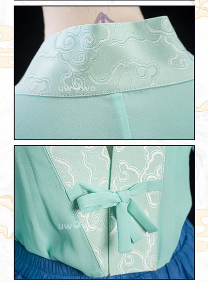 IN STOCK UWOWO Maomao Cosplay Anime The Apothecaryy Diariess Maomao Frog Green Hanfu Style Hunt Cosplay Costume New suit