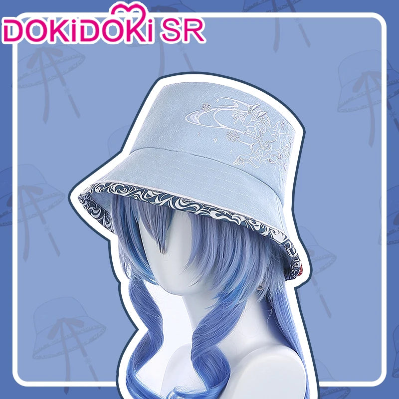 DOKIDOKI Genshin Impact Scaramouche Hu Tao Ganyu Cosplay Bucket Hat Doujin Headgear - One Size