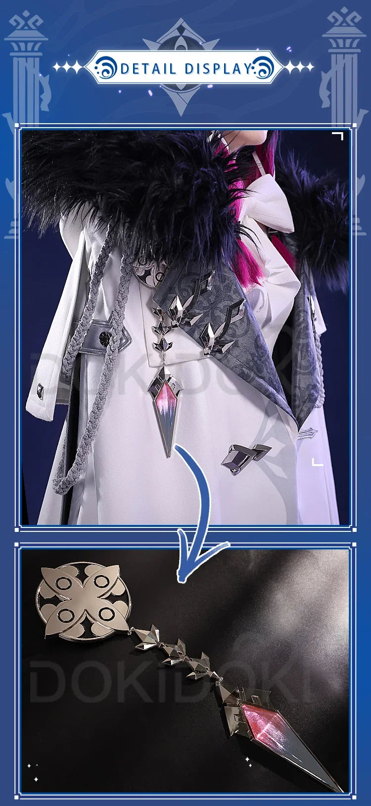 IN STOCK Columbina Cosplay Game Genshin Impact Fatui Harbinger Cosplay Costume DokiDoki-SR Cloak Women Cosplay Christmas