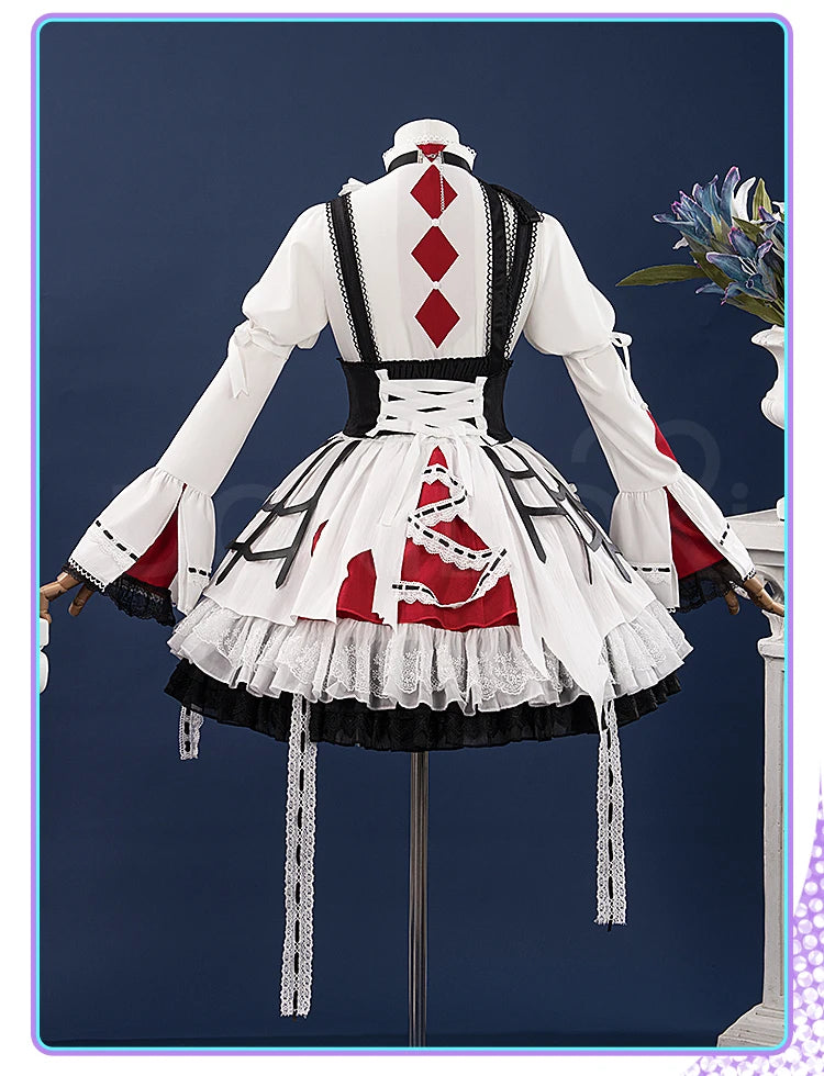 IN STOCK Akiyamaa Mizuki Mikuu Cosplay Costume Game Cosplay【XS-2XL】DokiDoki-R Women White Lolita Dress Mizu5 Cosplay Plus Size