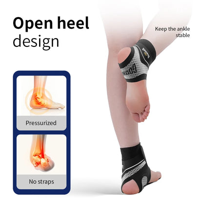 The Codex Adjustable Ankle Support Sleeve 1pc Elastic Breathable Anti-Spinning Pressure Pad for Fitness Sports Safety