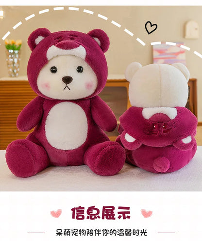 65cm Kawaii Little Bear Plush Doll Cute Soft Anime Lina Bear Plush Doll Cartoon Valentine's Day Birthday Gift Children's Holiday