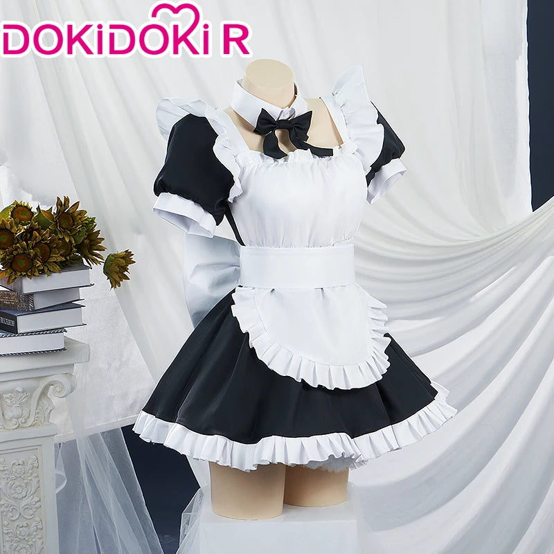 Gotou Hitori Cosplay Anime Bocchi the Rock! 【S-2XL】DokiDoki Cute Maid Uniform Dress Gotou Hitori Women Cosplay Costume Plus Size