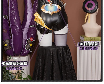 Zenless Zone Zero Yidhari Cosplay Costume Wig Uniform Hat Outfit Spook Shack Halloween Party for Women Girl Carnival Prop iCoser