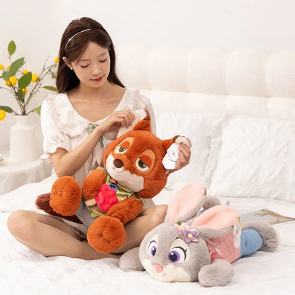 anime Zootopia Judy Plush Toy Doll Nick Doll Ornaments Children Sleeping Pillow Cushion Couple Holiday Gifts Kids Birthday Gift