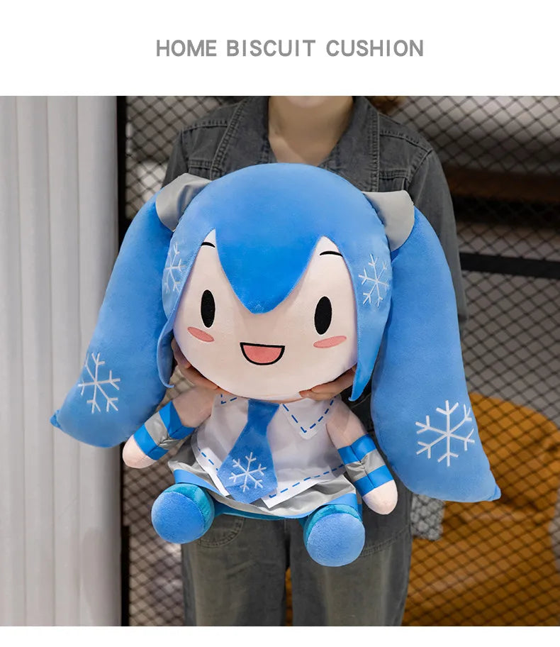 Lovely Hatsune Miku Fufu Plush Toys Preciality Classic Deep Sea Collection SEGA Hatsune Miku Stuffed Doll  Kids Xmas Gifts
