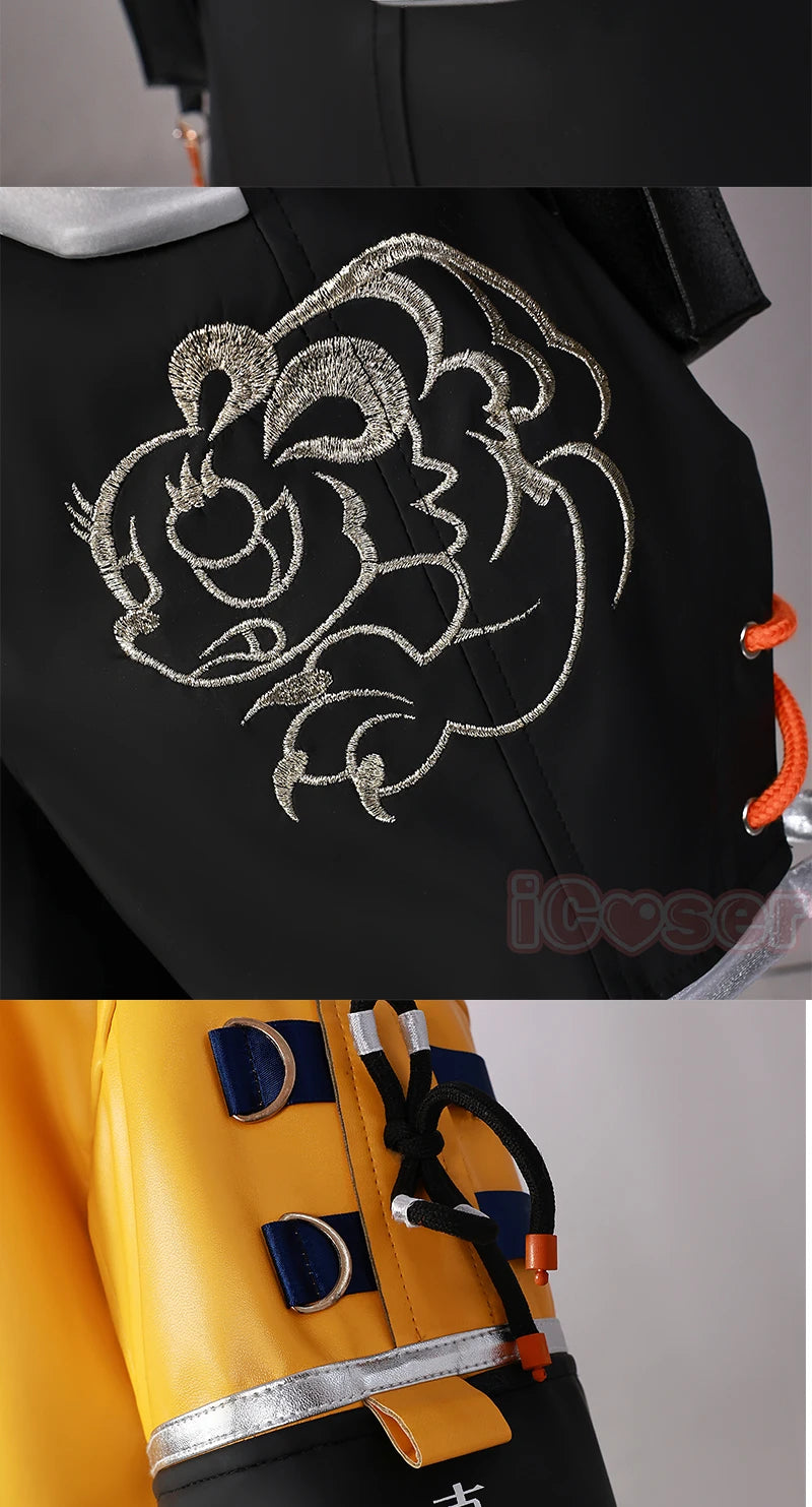 Zenless Zone Zero Ju Fufu Cosplay Costume Wig Uniform Jacket Shorts Pendant Yunkui Summit Halloween Party Women Girls Carnival