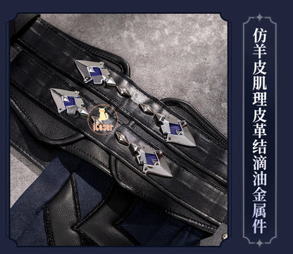 Genshin Impact Kyryll Chudomirovich Flins Cosplay Costume Wig Uniform Game Cos Outfit Halloween Party for Women Men Carnival Set