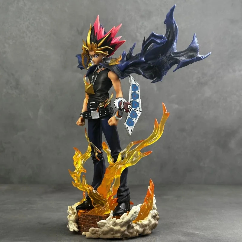 2025 28cm Anime Duel Monsters Yugi Muto Figure PVC Statue Model with 2 Heads Collectible Decoration Toy Christmas Gift
