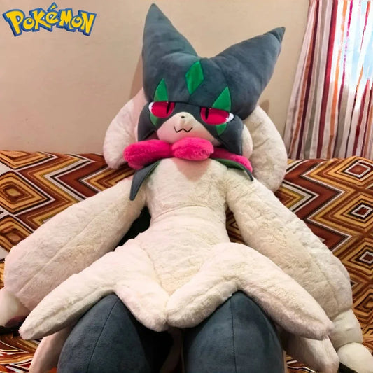 Meowscarada 170CM Plush Presale Big Size Pokemon Plushie Cartoon Anime Ornament Comfortable Soft Doll Children Toy Gift