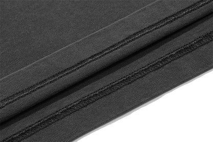 ZODF New Summer Solid Washed Cotton T-Shirts Streetwears For Men Unisex Retro High Street 275gsm Basic Tees Brand Tops HY0071