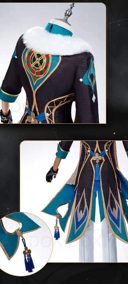 Aventurine Cosplay Costume Game Honkai: Star Rail Cosplay【XS-3XL】 DokiDoki-N Honkai Sha Jin Cosplay Halloween Suit Plus Size