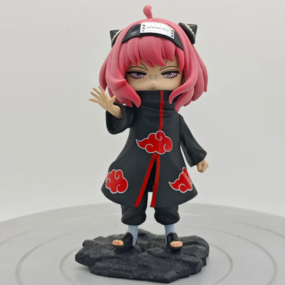 Spy×family Anime Figurine Forger Anya Cos Naruto Akatsuki Figures Toys 18cm PVC Model Collection Statue Decoration Birthday Gift