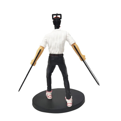 Viral Chainsaw Man Denji Collectible Figure - Car & Room Dual-Use Decoration, Poseable Doll, Christmas & New Year Holiday