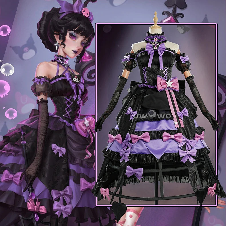 UWOWO Collab series: Game Identity V Blood Queen Mary Cosplay Costume Purple Costume