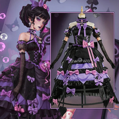 UWOWO Collab series: Game Identity V Blood Queen Mary Cosplay Costume Purple Costume
