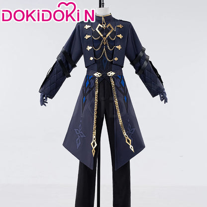 Captain Capitano Cosplay Costume Game Genshin Impact【XS-3XL】DokiDoki-N Halloween Costume Fatui Harbinger Plus Size