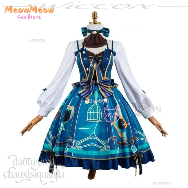 Genshin Impact Lynette Cosplay Set Polyester Unisex