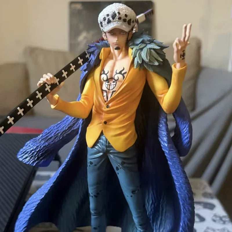 25cm Double Headed AS One Piece DXF Wano Country Trafalgar Law PVC Collection Model Dolls Toy For Gift 25cm