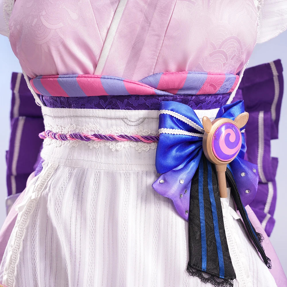 iCoser Genshin Impact Yumemizuki Mizuki Cosplay Costume Wig Dress Headwear Tail Natlan Halloween Party for Women Girls Cos Props