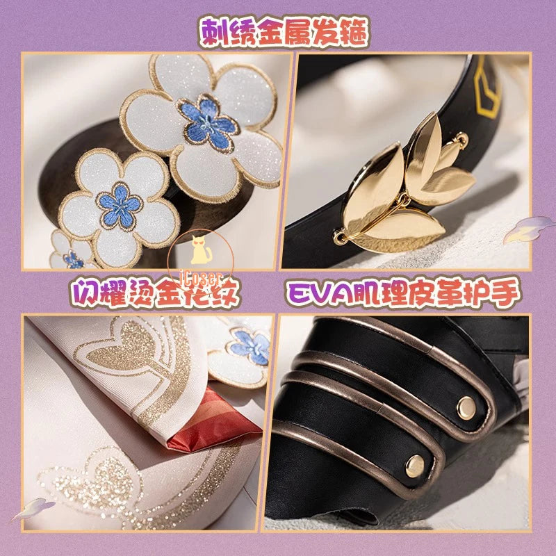 Honkai Star Rail Tribbie Cosplay Costume Wig Dress Uniform Headwear Wings Halloween Party Women Girls Carnival Role Play Props