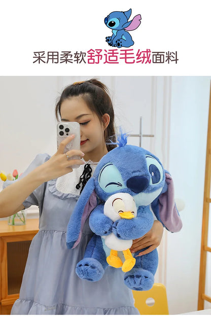 67cm Big Size Disney Lilo & Stitch Anime Plush Stuffed Doll Room Kawaii Plushies Pillow Decorations Children's Holiday Gifts