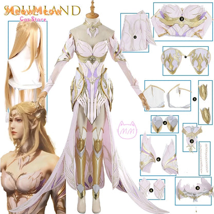 Soul Land Qian Renxue Cosplay Costume Set Polyester