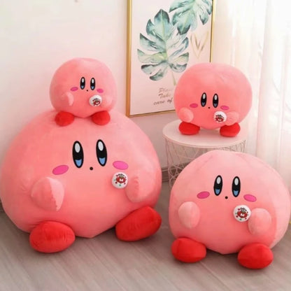 60cm Big Size Kirby Kawaii Cartoon Anime Plush Stuffed Doll Room Plushies Pillow Ornaments Cute Peluche Children's Holiday Gifts