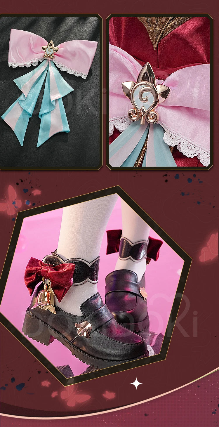 IN STOCK Hyacine Cosplay Costume Game Honkai: Star Rail DokiDoki-SR HSR Women Cute Amphoreus Hyacine Cosplay Wig