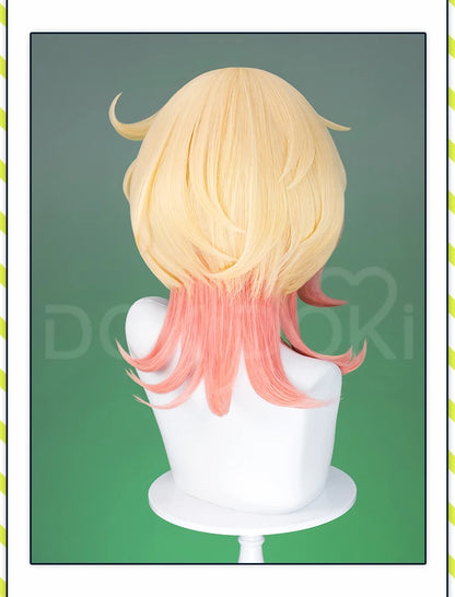 Emilie Wig Game Genshin Impact Cosplay Wig DokiDoki Perfumer Emilie Cosplay Glasses Necklace Women 45cm Short Hair Free Wig Cap