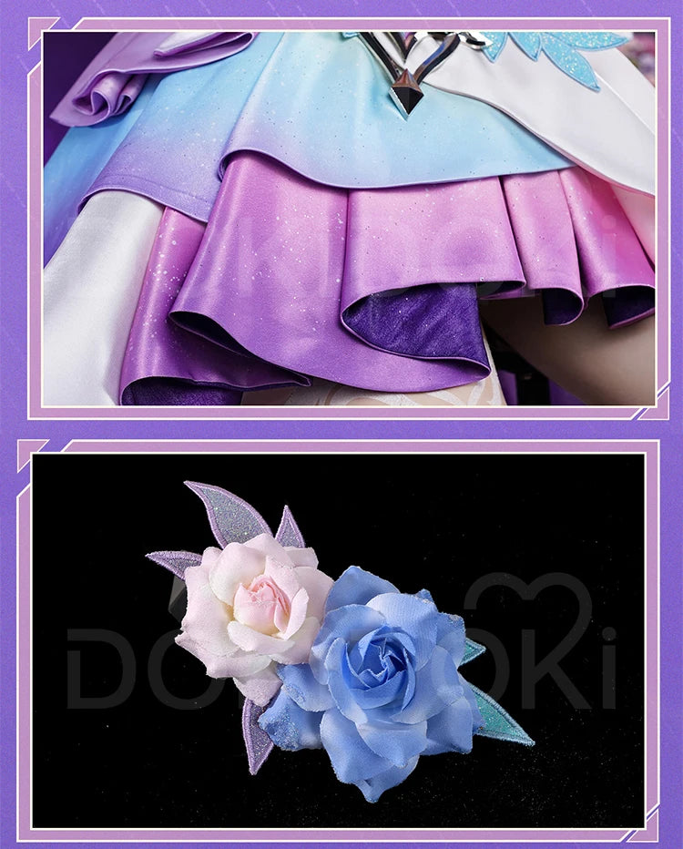 IN STOCK Cyrene Cosplay Costume Game Honkai: Star Rail【S-2XL】DokiDoki-R HSR Cyrene Dress Veil Plus Size