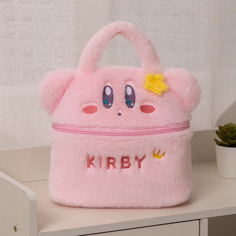 Sanrio Cute Plush Handbag Pochacco Kirby Plush Makeup Box Ugly Fish Kawaii Makeup Box Gifts For Girls