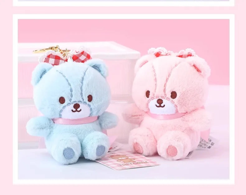 Anime Hello Kitty Cartoon Sanrio Tiny Chum Plush Toys Y2K New Mini Plush Doll Pendant Backpack Keychain Pendant Gift for Girls