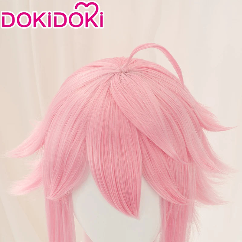 IN STOCK DokiDoki Game Ensemble Stars 2 Branco Cosplay Tori Himemiya Pink Short Wig Ensemble Stars 2 Branco Tori Himemiya