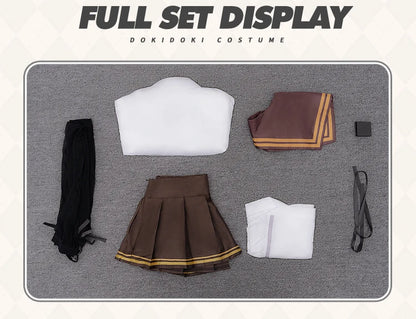 IN STOCK Bureido Cosplay Costume Game【S-3XL】DokiDoki-N Women Sexy White Dress Bureido Maid Costume Plus Size