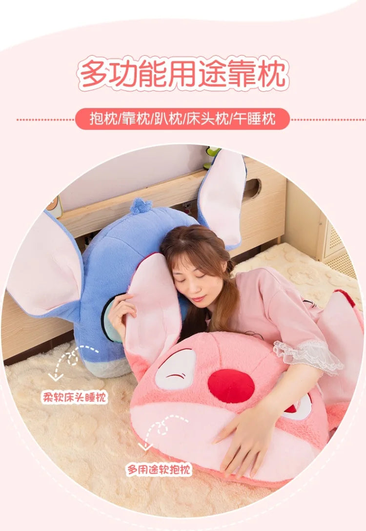35/50/65cm Big Size Lilo & Stitch Anime Plush Stuffed Doll Kawaii Room Decoration Plushies Pillow Ornament Children Holiday Gift