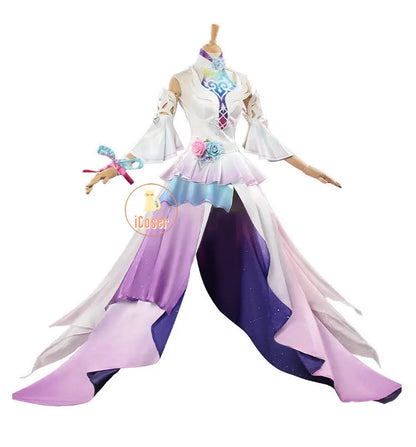 Honkai Star Rail Cyrene Cosplay Costume Wig Dress Headwear Earrings New Skin 5-star Outfit Elysia Amphoreus Halloween Women Girl