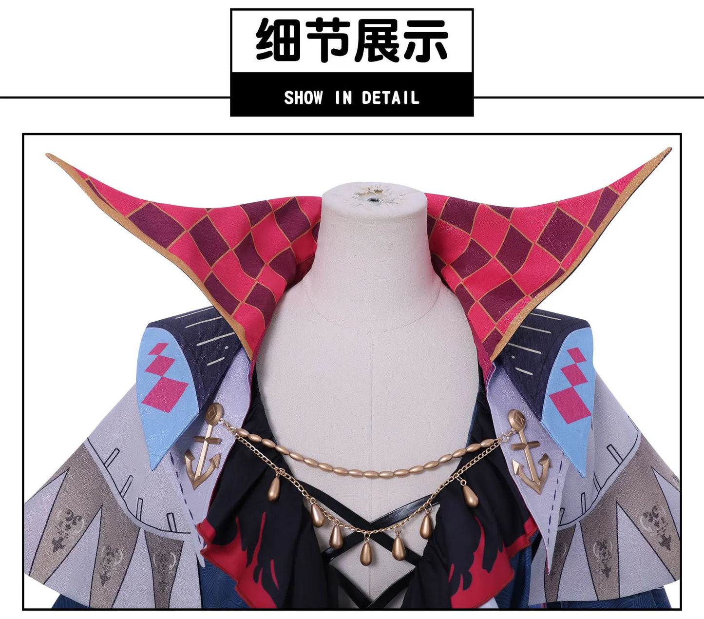 Wuthering Waves Brant Cosplay Costume Wig Uniform Hat Necklace Troupe of Fools Rinascita Carnival Halloween Party for Women Men