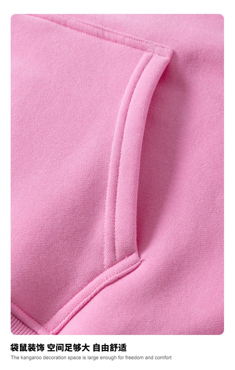 ZODF Fashion Winter 345gsm Boxy Fleece Zipper Hoodie For Men Unisex Cusual Loose Fit Warm Hooded Coat Outwears HY1178