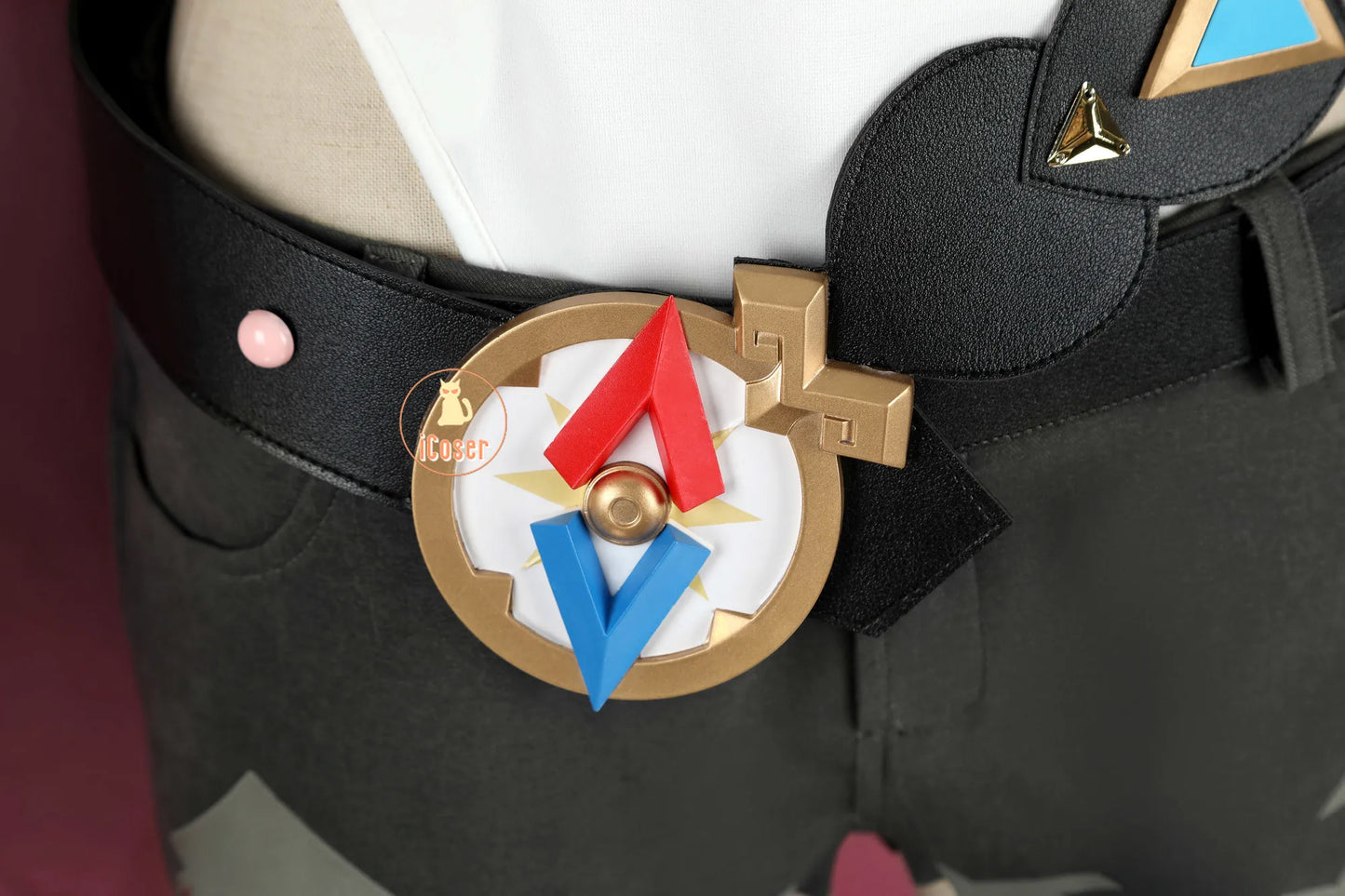 Genshin Impact Jahoda Cosplay Costume Wig Uniform Cloak Hat Glasses Headwear Outfit Halloween Party for Women Girls Props iCoser