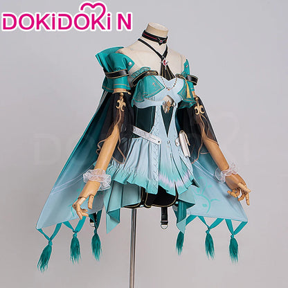 Ciaccona Cosplay Costume Game Wuthering Waves【XS-3XL】DokiDoki-N Women Green Dress Ciaccona Costume Plus Size