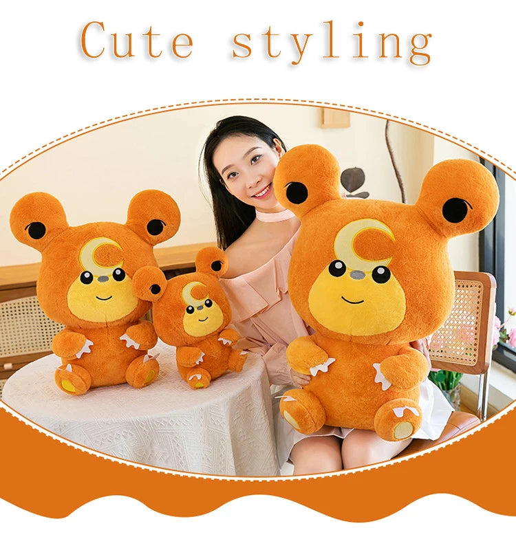 30/80cm Large Teddiursa Pokemon Plush Toys Anime Doll Cute Pillow Cartoon Giant Pokémon Plushie Stuffed Gift for Kids Christmas