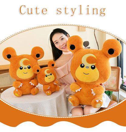 30/80cm Large Teddiursa Pokemon Plush Toys Anime Doll Cute Pillow Cartoon Giant Pokémon Plushie Stuffed Gift for Kids Christmas