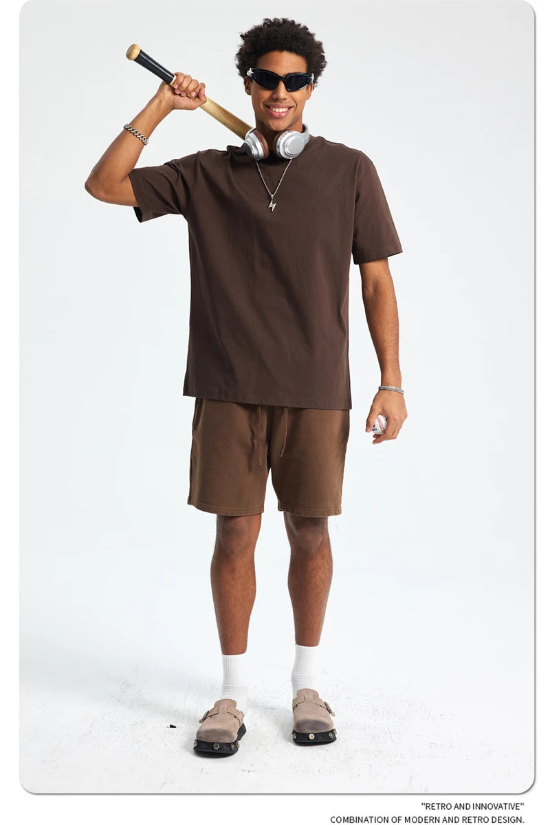 ZODF Fashion 2025 Summer Men Sorona T-Shirts Unisex Casual Cool Feeling Quick Dry O Neck 245gsm T Shirt Brand Tees HY1032